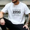 Limited Edition Made In 1996 Custom Name The Original Graphic T Shirt Unisex 28th Birthday Personalized Casual Gift Tee