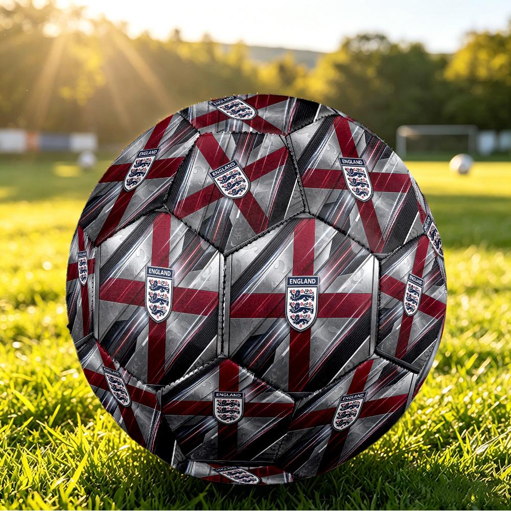 England Football Printed Size 5 Soccer Ball Wear Resistant Standard Adult Training Football Fan Gift for Indoor Outdoor Match Sports
