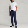 Polo Ralph Lauren SS22 Fitted Mesh Short Sleeve Polo Shirt Men tops White RL14819-100