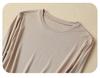 Women's Heavyweight Mulberry Silk Long Sleeve Top - Warm 160g, Small Round Neck, Perfect for Autumn/Winter