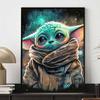 Diamond Painting Baby Yoda Starry Sky Art Painting Rhinestone 5D Mosaic DIY Cross Stitch Gift Home Decoration