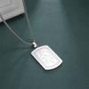  Arabic Vintage Allah Muslim Islam Ayatul Kursi Pendant Necklace Islamic Square Necklaces Amulet Religious Jewelry Party