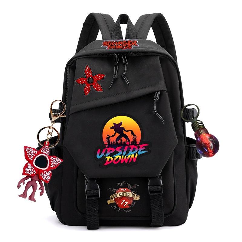 Mochila de Stranger Things para Estudiantes, Adolescentes y Adultos, Bolso para Libros de Anime de Gran Capacidad, Mochila Casual Unisex para la Escuela