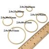 Stainless Steel Vacuum-Plated Large Round Circle Earring Pendant Charm