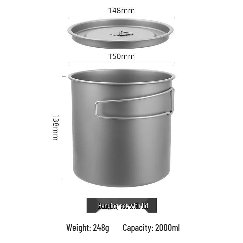 Two-Piece Portable Camping Pot Set
