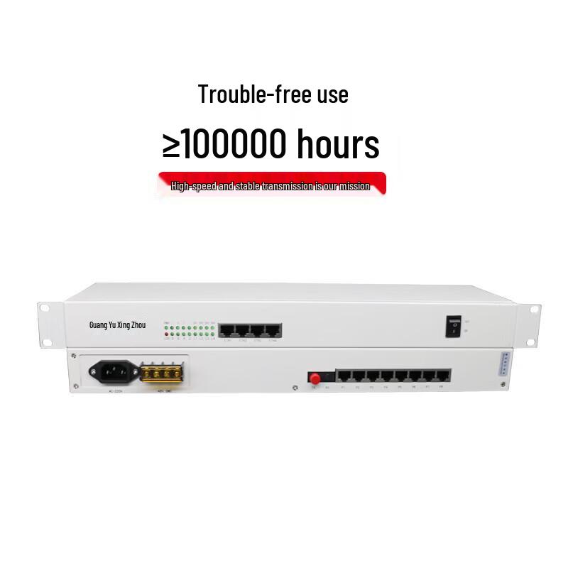 Guangyuxingzhou 4-Channel PCM Voice and Ethernet Fiber Optic Multiplexer
