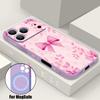 Cute Cartoon Bowknots Print Case For iPhone 17 Pro Max iPhone 16 15 14 13 Pro Max Magnetic For Magsafe Soft Silicone Phone Back Cover