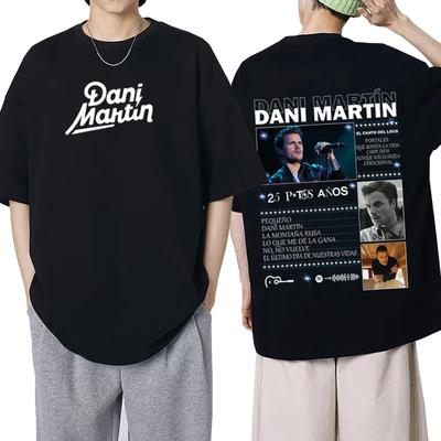 Dani Martin Album Tour Merch T Shirt Men Women Clothing Fashion Vintage Short Sleeve Tshirts Cotton Casual Loose ONeck Tshirt