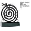 Metal Incense Coil Holder with Ash Catcher Tray Cat Ear Pine Tree Repellent Spiral Incense Hanger Stand Portable Incense Burner Decoration