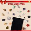 JOYFY 2025 Christmas Advent Calendar Gemstones 24 Days Christmas Countdown Calendar Rock Collection for Kids Xmas Party Favors