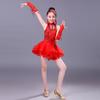 Tassel Ballroom Dance Costume Sequins Dance Performance Outfits Stage Costume  Show Costumes
