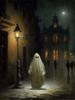 5D DIY Diamond Painting Cross Stitch Ghost Haunted Mountain Manor Dark Academy Gothic Halloween Ghost Cute Home Room Decor