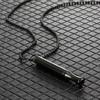 Simple Regulate Breathing Stainless Steel Whistle Pendant Necklace for Men Women Stress Relief Anxiety Meditation Jewelry Gifts