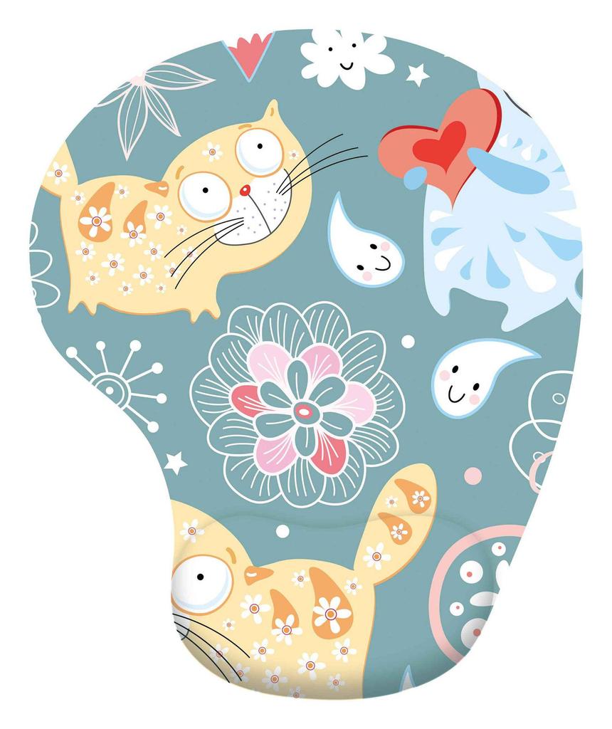 Creative Cartoon Silicone Wrist Rest Mouse Pad & Keyboard Hand Rest - Cute Desk Mat