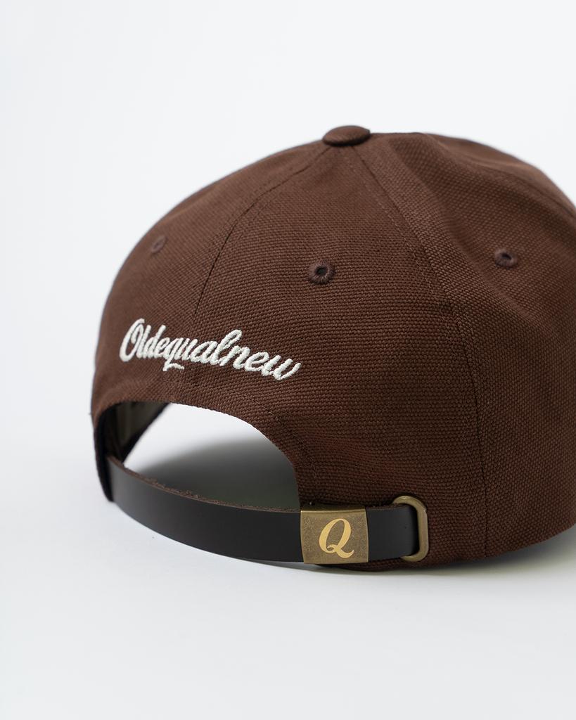 Old Ike Olnyu Q Logo Fit Cap Brown