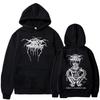 Černá Metalová Kapela Darkthrone A Blaze In The Northern Sky Unisex Gotická Tmavá Mikina s Kapucí