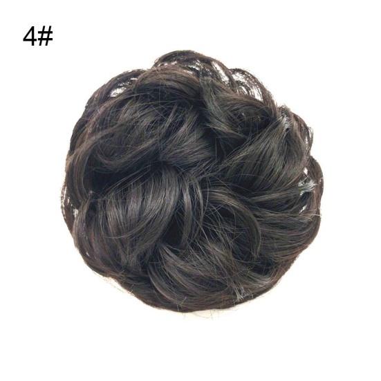 Puntos Kobiety Elastyczna koka z włosów Przedłużanie kucyka Messy Falista Chignon Hairpiece Akcesoria