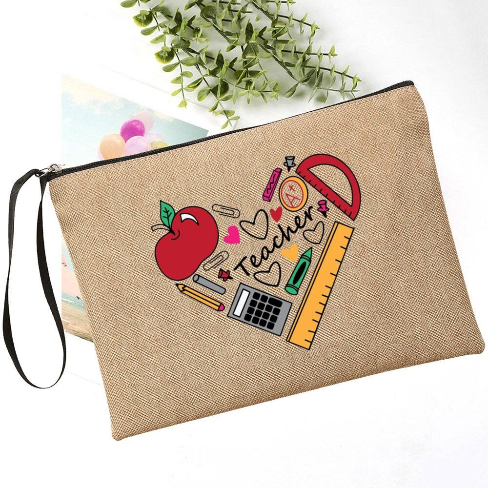 Kosmetiktasche Für Lehrer Mit Aufschrift – 'It Takes A Big Heart To Teach', Geschenk Für Pädagogen