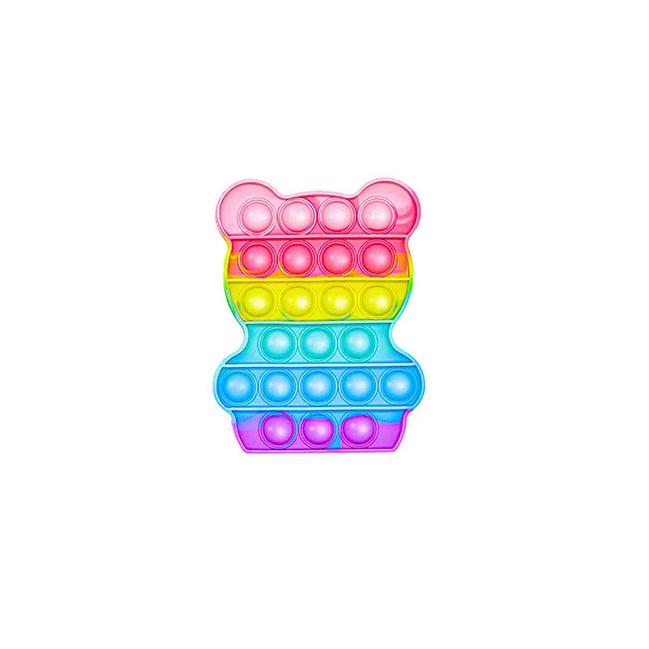 1Pc Rainbow Pop Push Bubblle Fidget Anti Stress Relief Toys For Adult Children Special Needs Sensory Toys Interactive Toys
