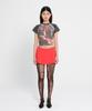 Sio Paneled Culotte Mini Skirt Red