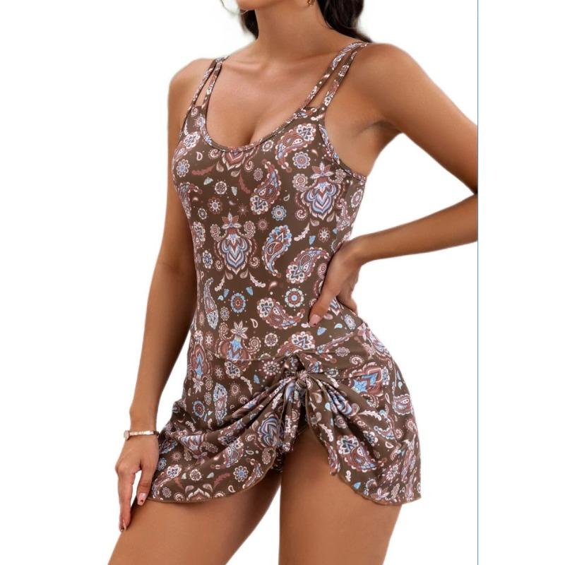 European and American Popular Collar Suspender One-piece Swimsuit Women's European and American Sexy Golf