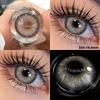 EYESHARE 2pcs Fashion Colored Contact Lenses Cosmetic Natural Pupils Blue Eyes Yearly Use Beauty Makeup