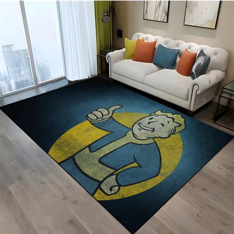 15 Size Game Vault-Boy Pattern Rug for Living Room Bathroom Mat Creative Door Mat Bedroom Home Decor Rug Decoration Maison