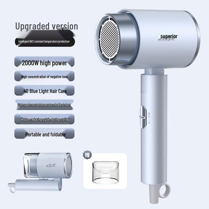 26-Year Edition Smart Hair Dryer: Compact, Foldable, High-Speed, Constant Temperature for Student Dorms