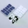 100Pcs Doll 4-Hole Craft Buttons Black/White Resin Circular Sewing Buttons Suitable For Sewing Decoration DIY Accessories