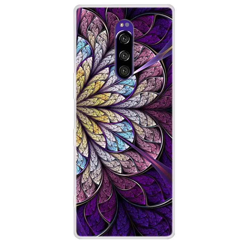 For Sony Xperia 1 Case Luxury Animals Transparent Cover for Sony Xperia1 XZ4 SO-03L SOV40 J8110 J9150 J8170 Phone Shells Covers