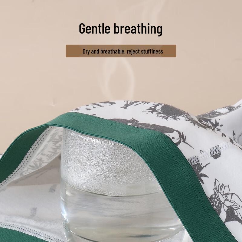 FitonTon Men's Premium Cotton Anti-Bacterial Boxer Briefs 4-Pack