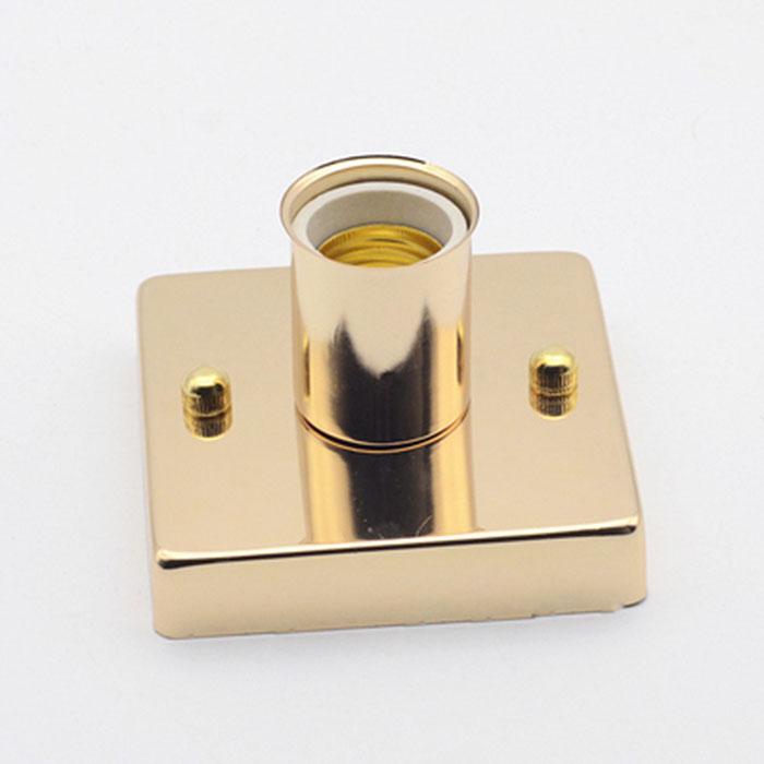 Mini Square E27 Ceramic Base Ceiling Light Black White Silver Gold Metal Frame Flush Mount Ceiling Lamp for Hallway Aisle Porch