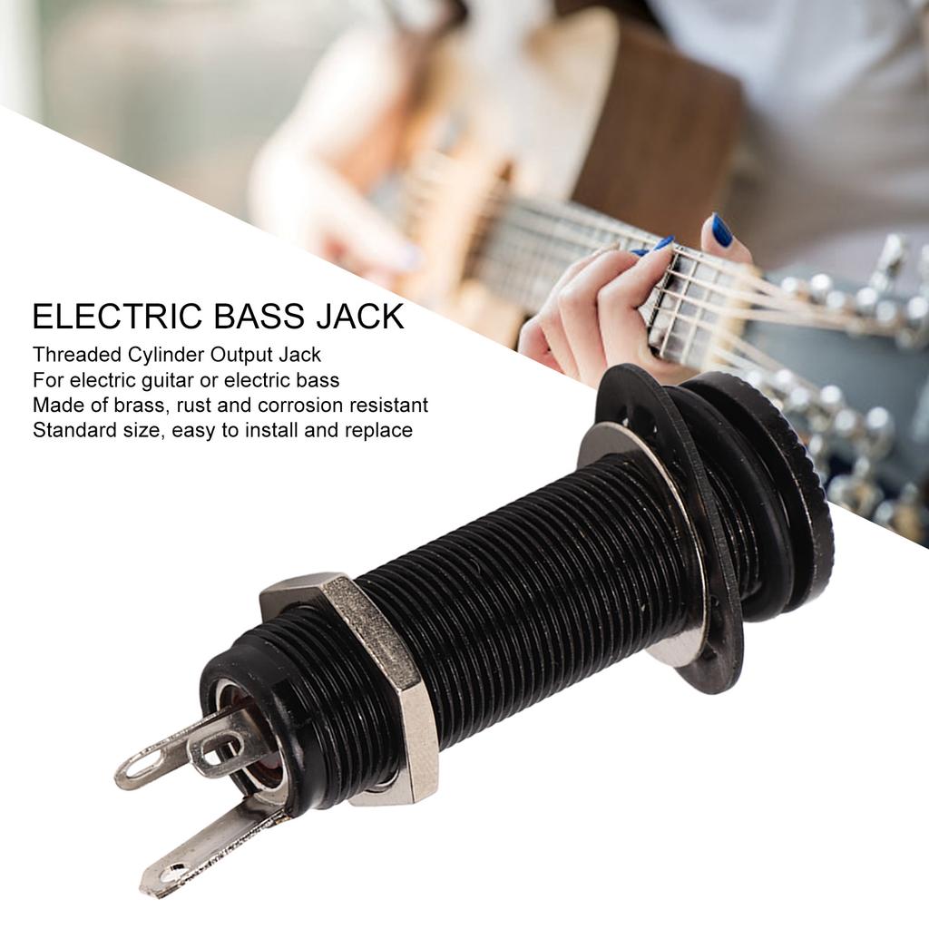 Gitarre Gewinde   Ersatz Messing Gerader Ausgang Endpin für Elektrische Gitarre Bass