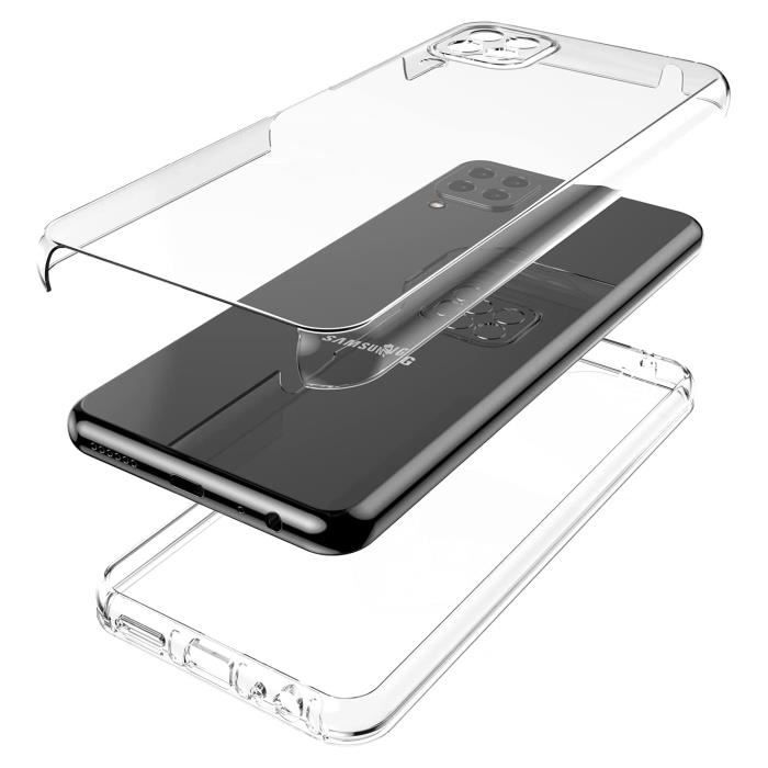 Case for Samsung A22 4G - Phonillico - 360 Full Cover - Transparent - Front and Back Protection