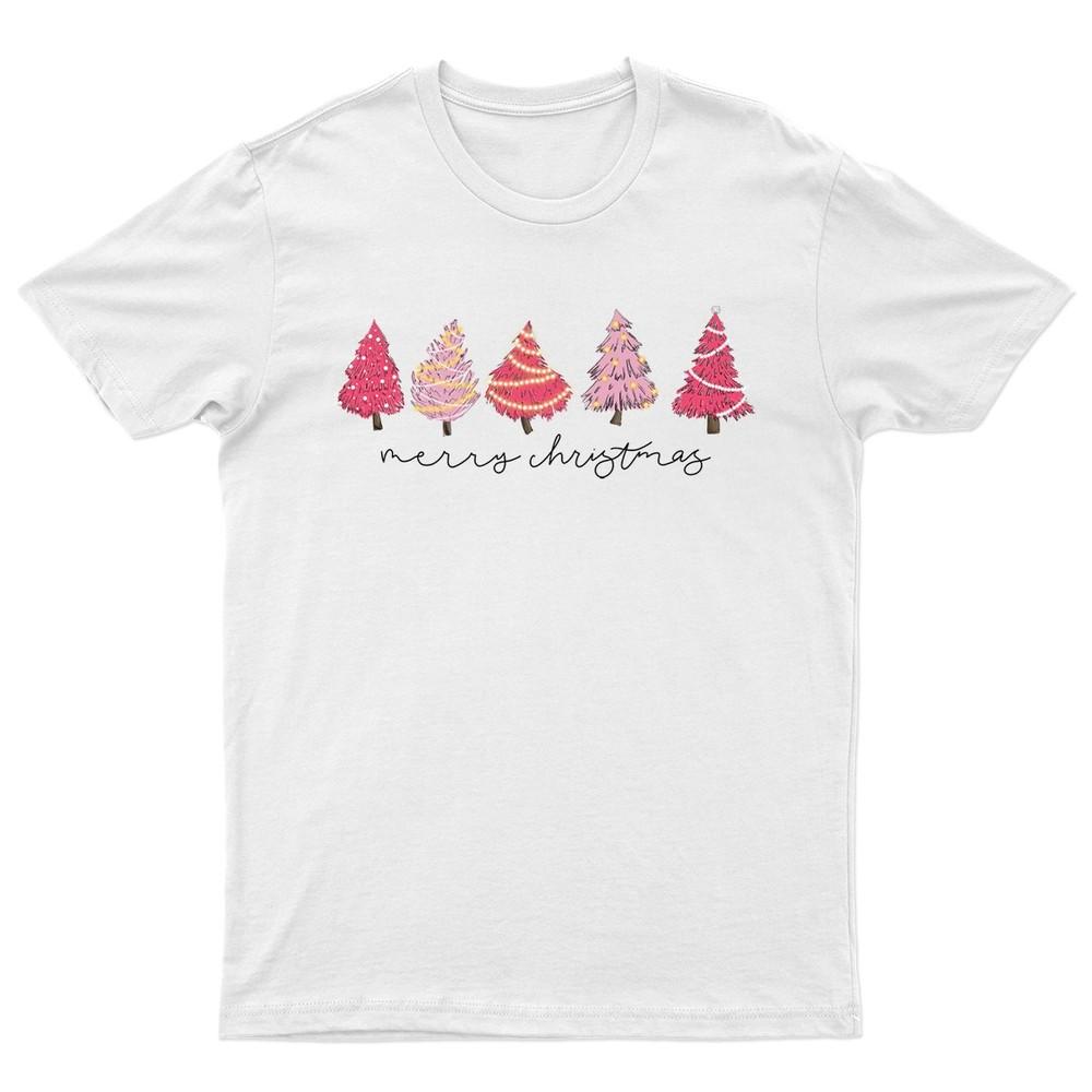 Merry Christmas Holiday Trees TShirt Unisex Gift Retro Funny Unisexs Vintage a