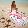 Custom Name Paris Style Stylish Digital Printing Beach Towel Quick‑Drying Absorbent Blanket for Beach Pool Gym Travel