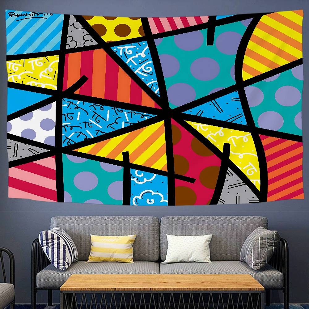 Britto DIY Wall Tapestry Hanging Tarot Hippie Wall Rugs Dorm INS Home Decor