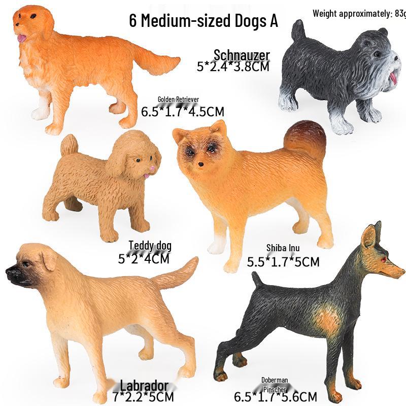 Wildlife Animal Model Set: Medium Lion, Kangaroo, Tiger, Giraffe, Horse, Bison Toys