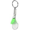6pcs Compact Size Badminton Keychain Simulation Design Sports Keychain  For Daily Carry