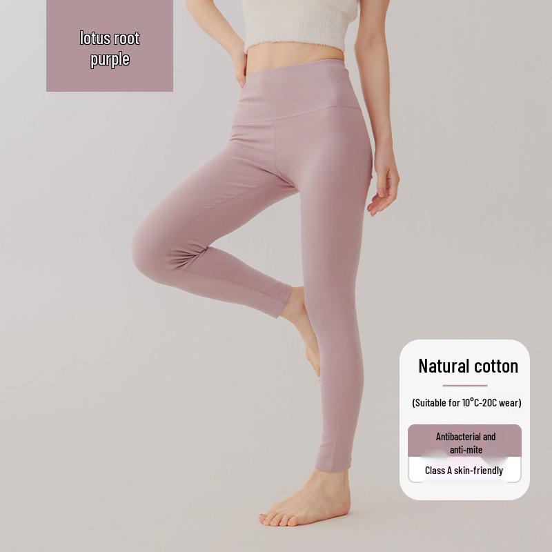Women's High-Waist Cotton Slim Fit Warm Leggings for Autumn/Winter