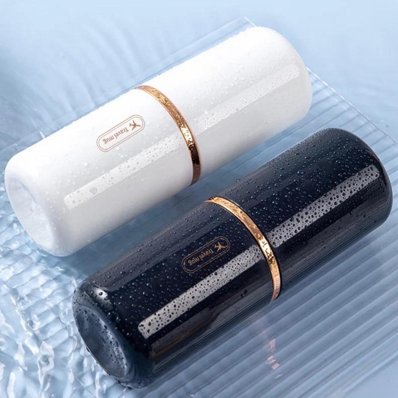 Cestovní přenosný kelímek na zubní kartáček Koupelnový držák na zubní pastu Úložné pouzdro Box Organizér Cestovní toaletní potřeby Úložný kelímek Nová kreativa