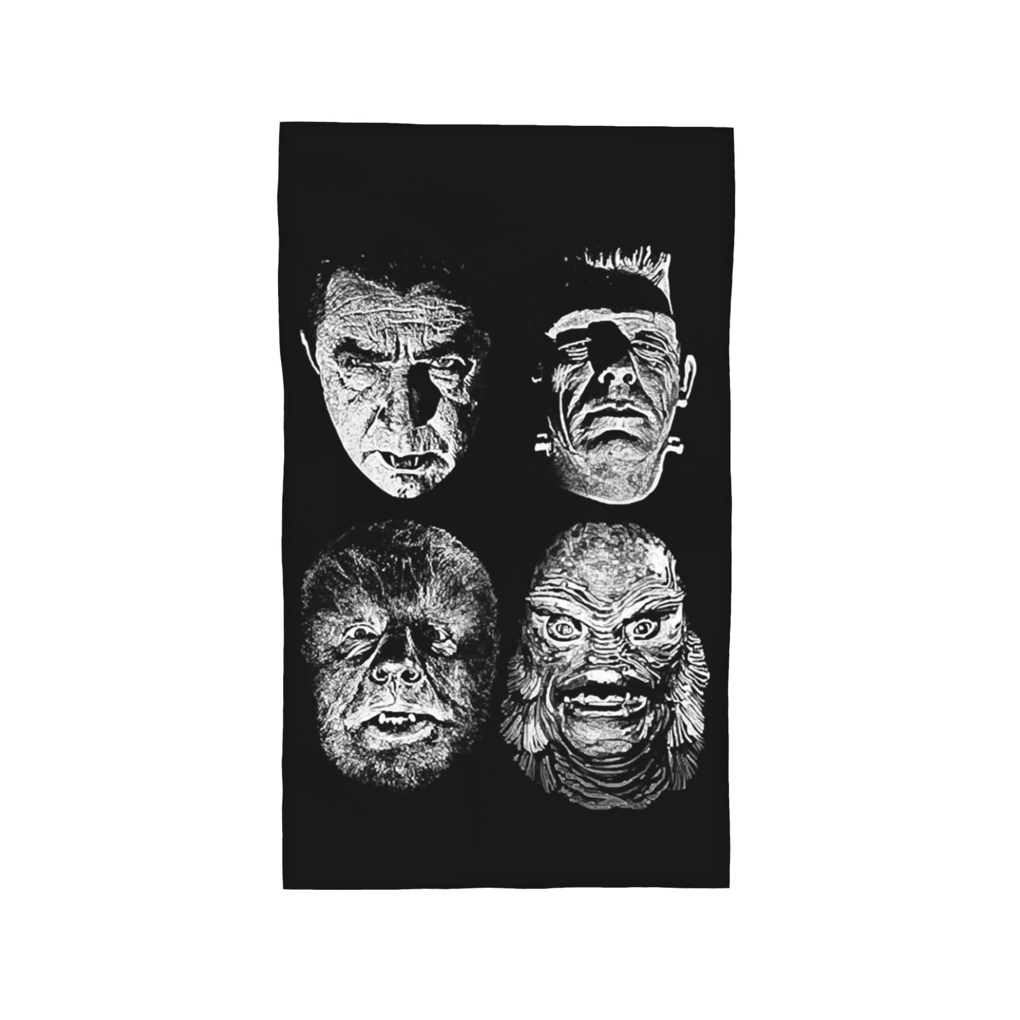 

Universal Studios, Monsters,dracula, wolfman, frankenstein Soft Face Towel Quick Dry Pool Bath Cotton Towels Absorbent W30*H60(CM)