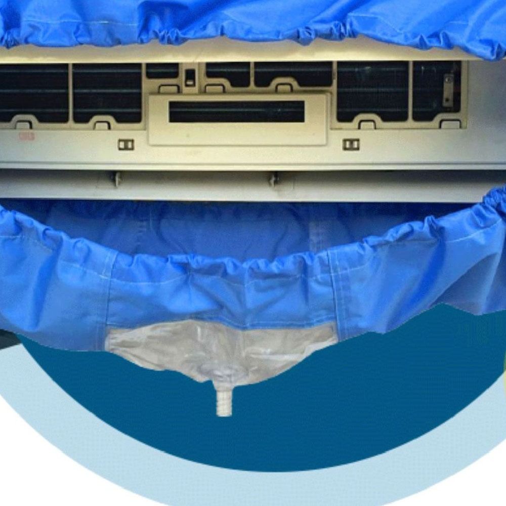 Leakproof Air Conditioner Cleaning Bag Washable Reusable Wall Mounted AC Cover Professional Waterproof AC Protective Cover Room