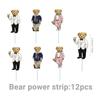 In-Stock Teddy Bear Toothpick Cake Decor Set for Kids' Parties