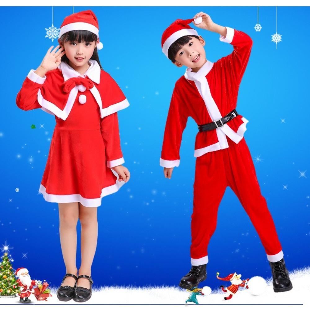 Classic Cosplay Costume Set New Year Xmas Suit Wear Children Christmas Clothes  Boys Girls Toddler