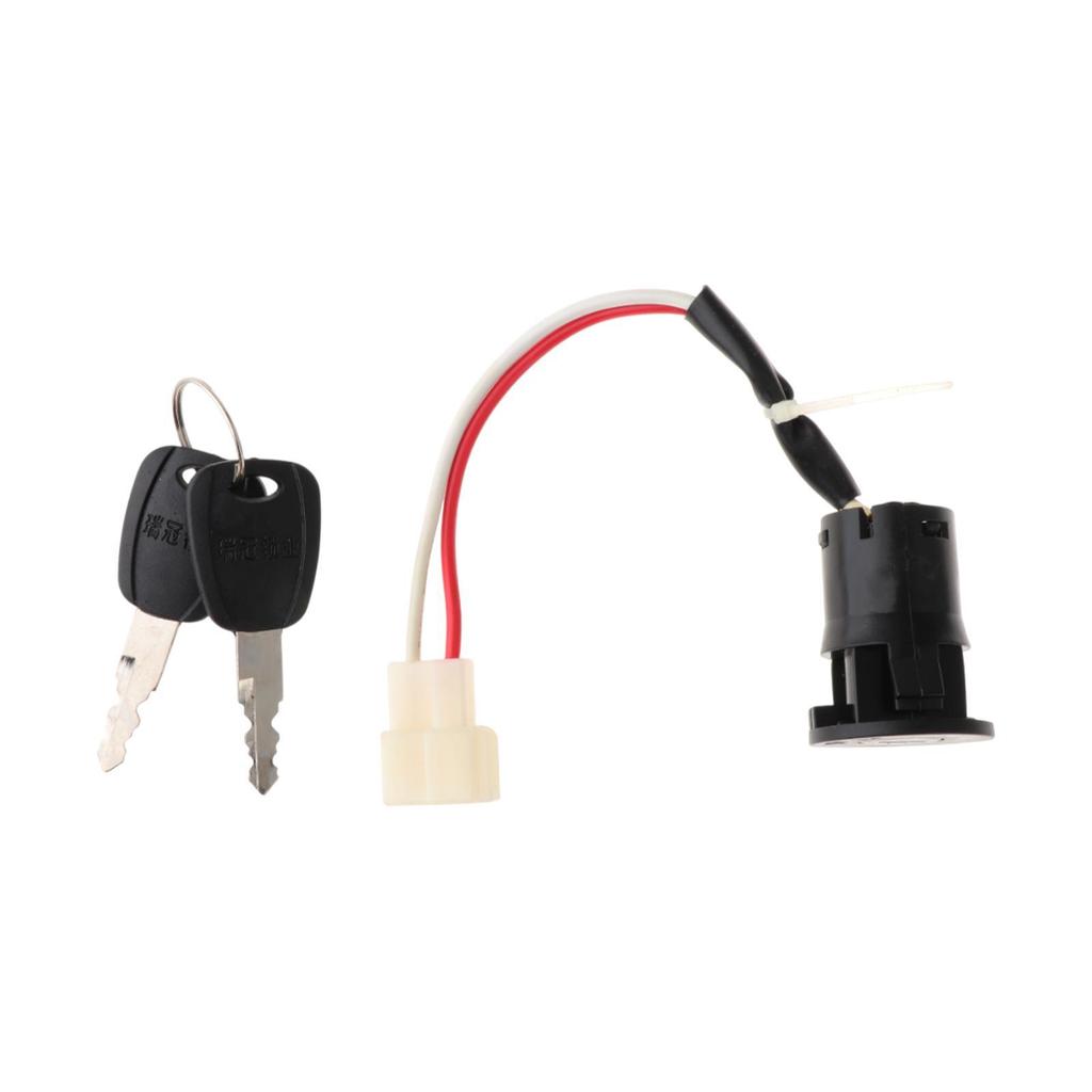 Cylinder Lock Ignition Switch for Scooter ATV with Key Starter Accessory
