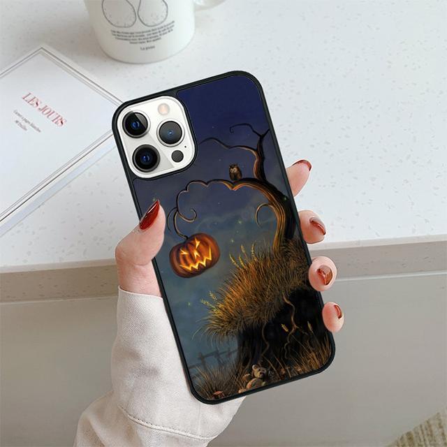 Halloween Night Phone Case For iPhone 17 Air 14 15 16 13 12 Cover For Apple 14 15 16 Pro Max 6S Plus Coque