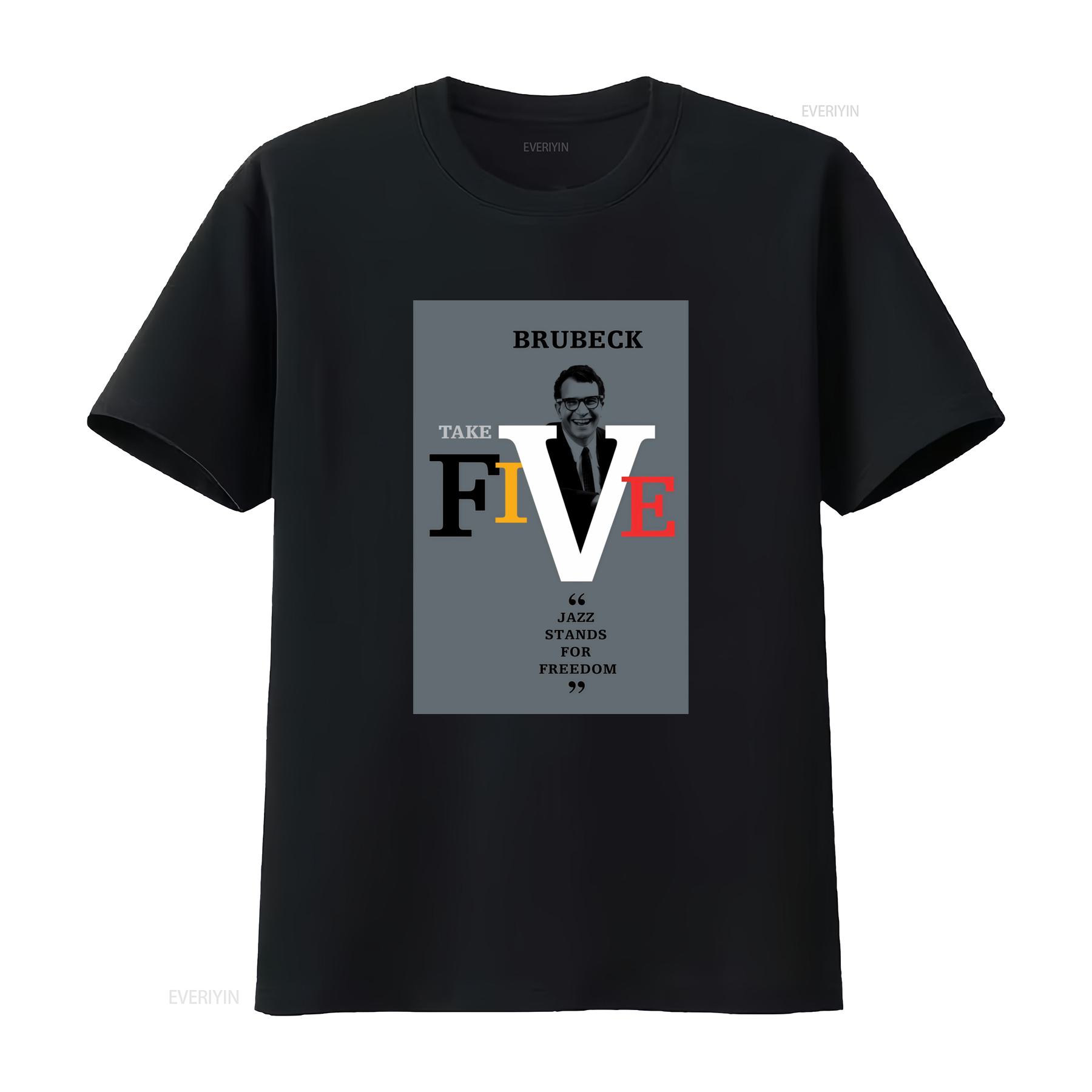 

Vintage Take Five by The Dave Brubeck Quartet Time Out Jazz Stands for Freedom T Shirt vintage Washed designer clothes 4XL