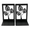 2Pcs Book Ends for Shelves Hollowed Leaf Metal Bookends Heavy Duty Book End Decorative Book Stoppers for Office School