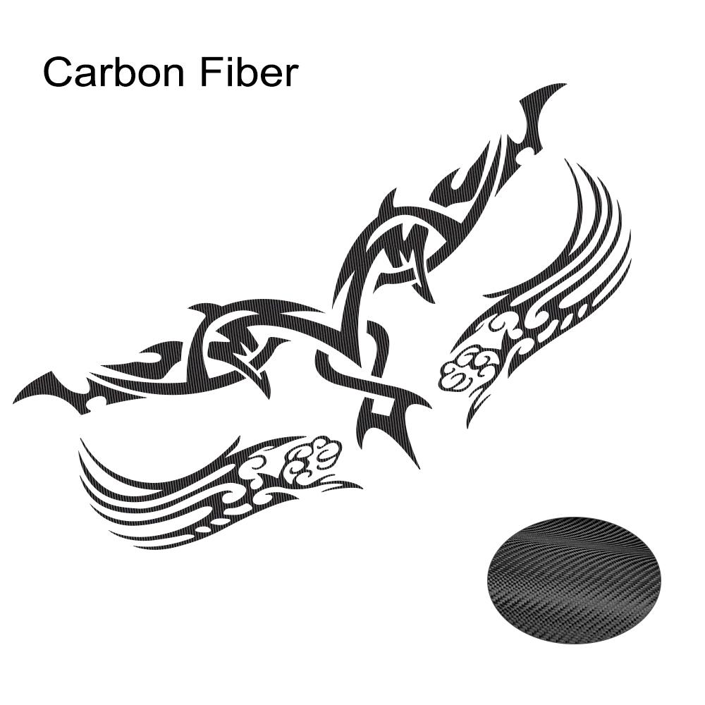 3pcs Fire Totem Car Stickers Self-Adhesive Front Cover Car Sports Car Engine Cover Stripe Stickers Auto Decoration Accessories